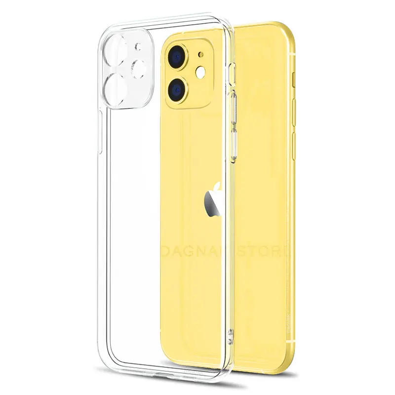 Phone-Case Lens-Protection Soft-Cover Clear Silicone 6s-Plus for 11 Pro-Xs 5 Se Max-X-8