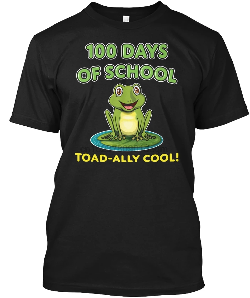 

Men T Shirt 100 Days of School Frog Toad-Ally Cool G Women T-Shirt