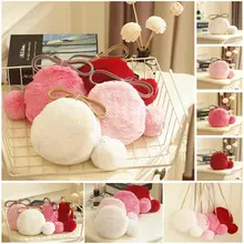 Детская меховая сумка через плечо Дамская Женская Подарочная сумка из искусственного меха на плечо дамская сумочка кошелёк с короткой ручкой клатч сумка через плечо Милая