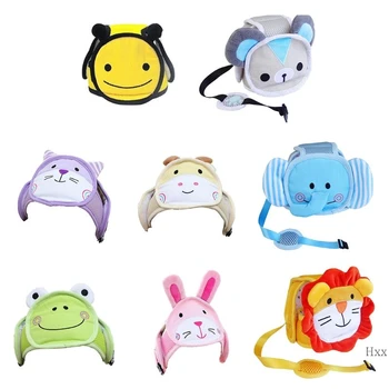 

Cute Infant Protection Helmet Breathable Mesh Baby Safety Kids for Walking Crawling Cute Cartoon Animal Toddler Head Hat