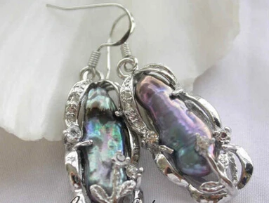 

shitou 00575 dens black biwa freshwater pearl dangle earring discount 40%