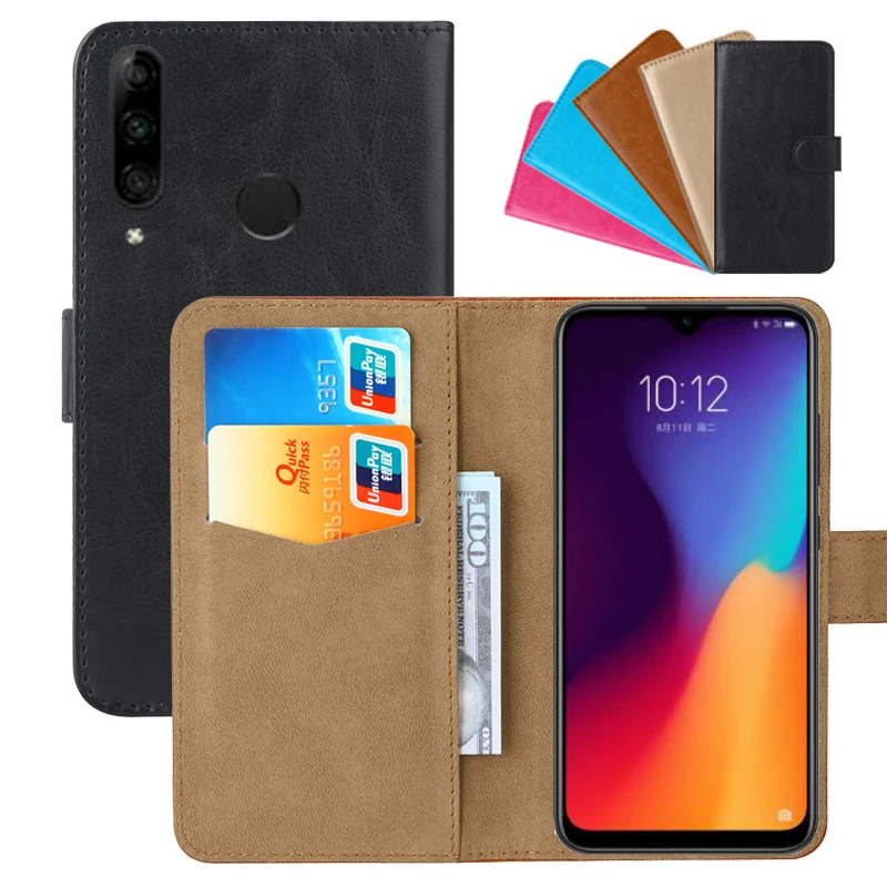 

Luxury Wallet Case For Lenovo K10 Plus PU Leather Retro Flip Cover Magnetic Fashion Cases Strap