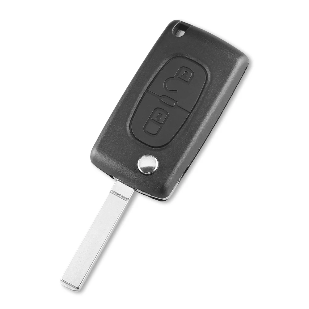 KEYYOU 2 кнопки 433 МГц PCF7941 ID46 чип дистанционного ключа автомобиля для peugeot с VA2 Blade CE0523