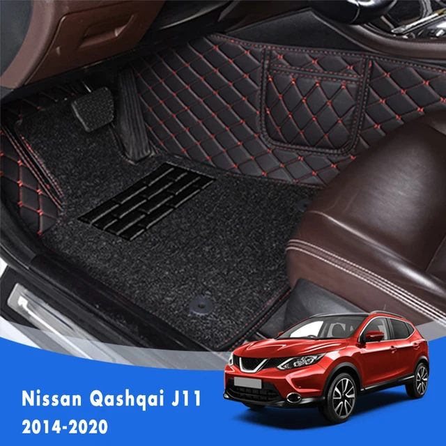 Per Nissan Qashqai J11 2020 2019 2018 2017 2016 2015 2014 di Lusso A Doppio  Strato Anello di Filo Tappetini Auto Tappeti auto Styling - AliExpress