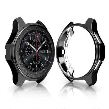

Case for Samsung Gear S3 frontier Galaxy Watch 46mm Soft TPU All-Around Bumper Shell Protective Cover case Frame Edges Around