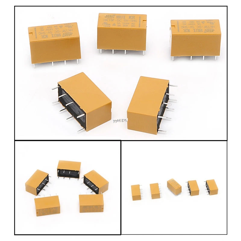 

5Pcs HK19F-DC5V-SHG 1A 125V AC/2A 30V DC Mini Power Relay 8Pin New Hot wholesale
