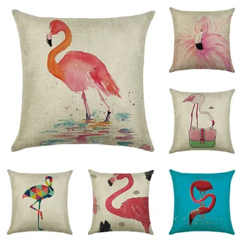 

Animal Bird Kawaii Pattern Print Cushion Cover Linen Decorative for Sofa Seat Soft Throw Pillow Case Cover 45x45cm Home Decor