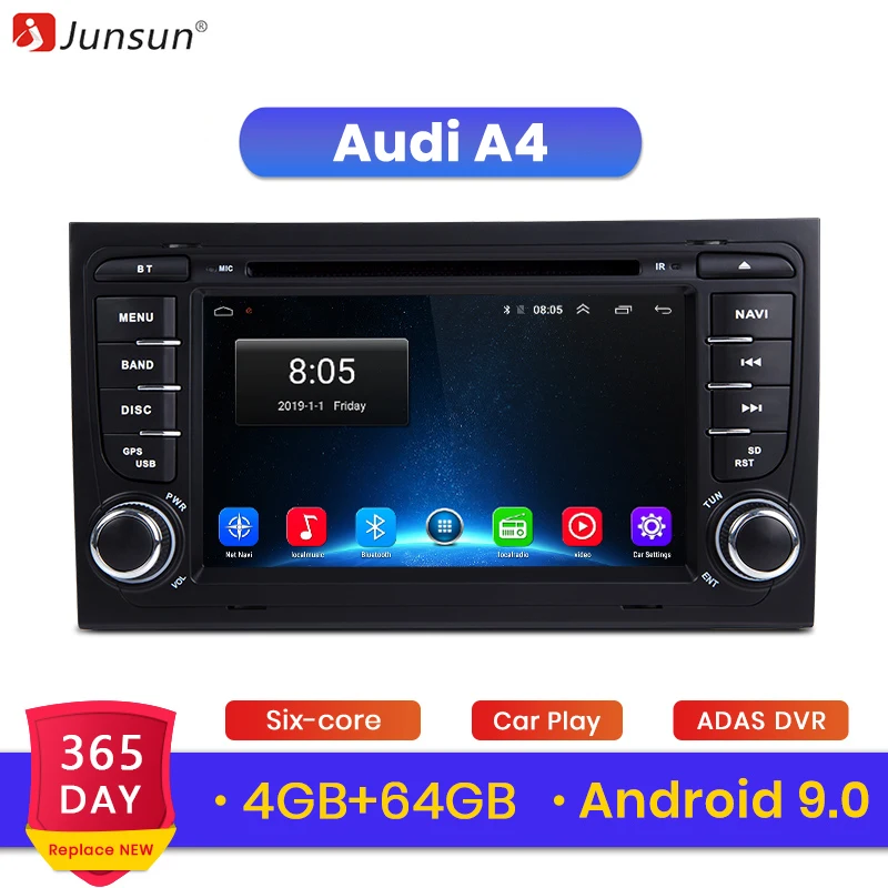 Junsun 4G+64G Android 9.0 Carplay DSP Car Radio Multimedia Player GPS Navigation For Audi A4 B6 S4 RS4 B7 SEAT Exeo 2 Din DVD
Junsun 4G+64G Android 9.0 Carplay DSP Car Radio Multimedia Player GPS Navigation For Audi A4 B6 S4 RS4 B7 SEAT Exeo 2 Din DVD