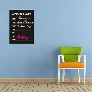 

ZLinKJ DIY Removable Planner wallpaper vinyl Wall Stickers week planner chalkboard calendar Vinyl Wall Decal Wallpapers
