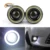 2шт 12V Универсальный Автомобиль LED DRL Angel Eyes Противотуманные Фары Дальнего Света Белый Синий Розовый Желтый Зеленый 2.5" 3.0" 3.5" 64мм 76мм 89мм