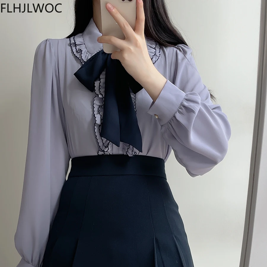 Ameri VINTAGE - HANA様　ameri vintage　RUFFLE BOW TIE SHIRT Vintage Style Ruffle Shirts | Ruffle Shirt Bow Tie | Ruffle