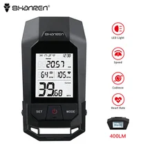Беспроводной Велосипедный компьютер SHANREN Raptor II PRO со встроенным велосипедным компьютером 400LM(China)