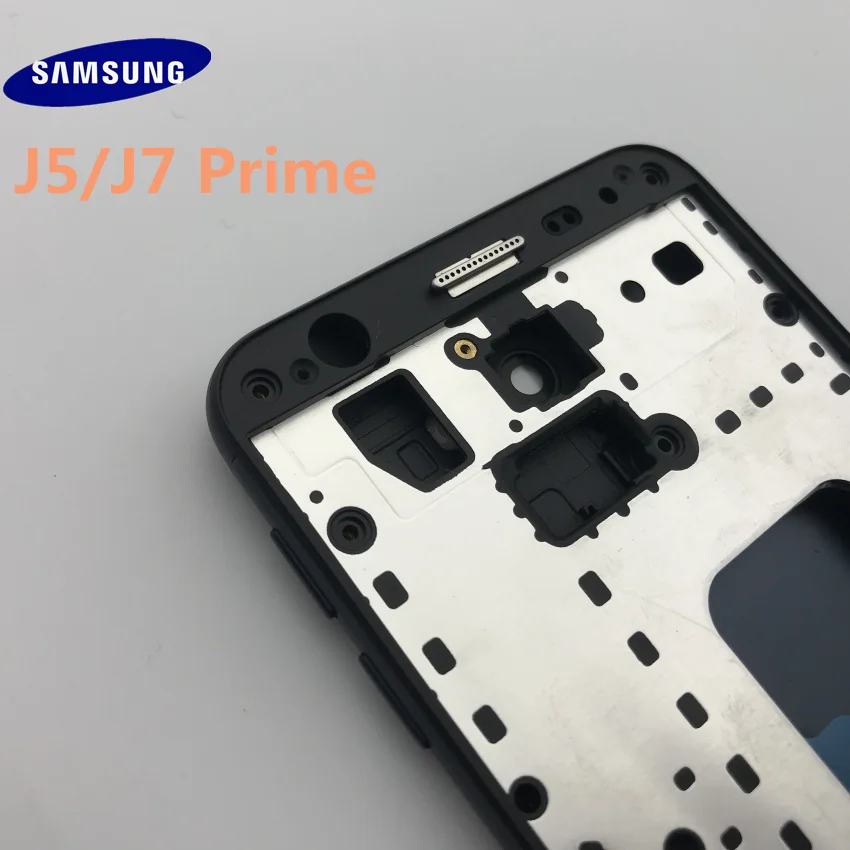 Чехол для samsung Galaxy J5 Prime G570 On5/J7 Prime G610 с полным корпусом, задняя крышка, передняя стеклянная линза+ средняя рамка