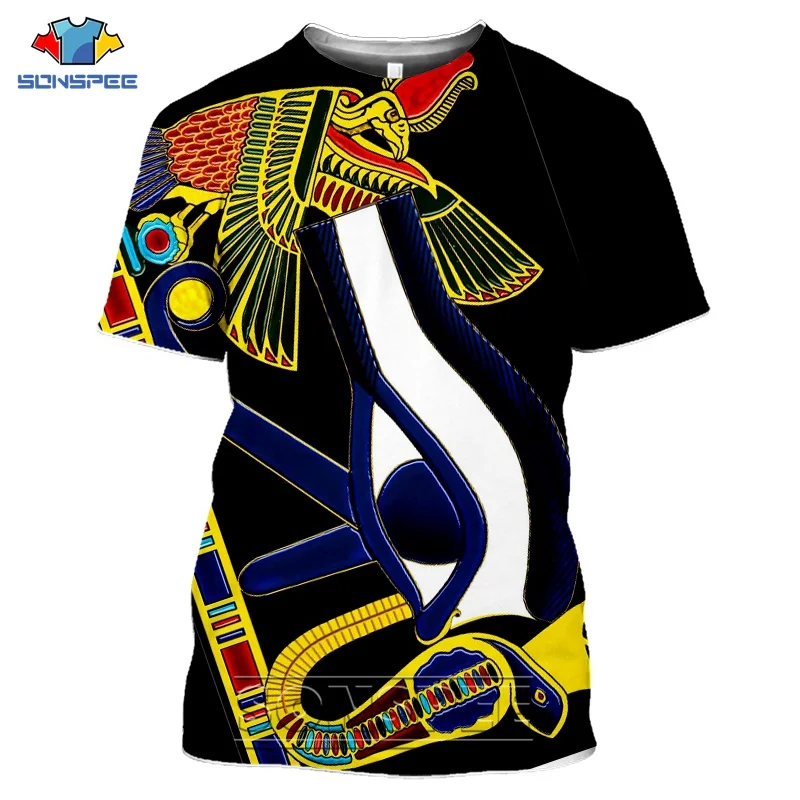 Cleopatra Ancient Horus Egyptian t shirt God Eye of Egypt Pharaoh Anubis Graphics 3d Print T-shirt MenWomen Unisex Streetwear (22)