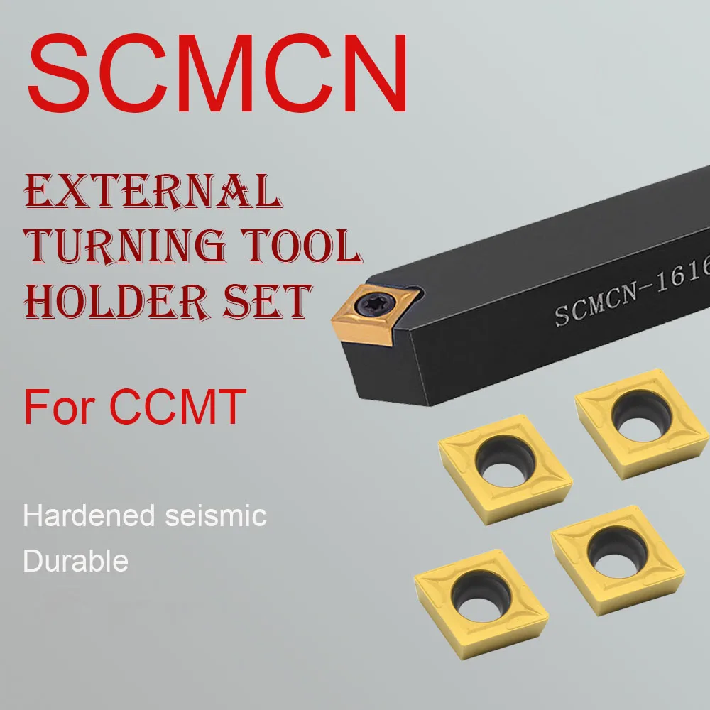 

1PC SCMCN1212H09 CNC External Turning Tool Holder Lathe Bar Accessories Cutting Suitable For CCMT09 Carbide Insert