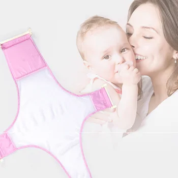 

Infant Bathtub Net 1Pcs Adjustable Non-slip Mat Mesh/PP Baby Bathing Bathtub Seat Cross type Baby Mesh Bathing Bed Baby Bath Net