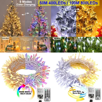 

Smart LED String Lights Warm White Multicolor White Indoor Outdoor Color Changing Fairy Lights for Home Party Wedding Xmas D30