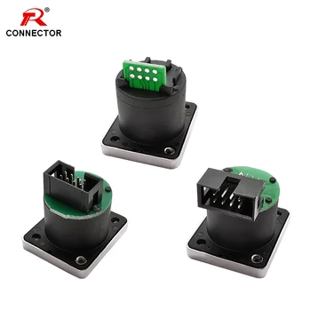 

RJ45 with PCB Board Connector, RJ45 Waterproof Adapter, IP65/67, Female Panel Mount Sockets RJ45 Ethernet Connector