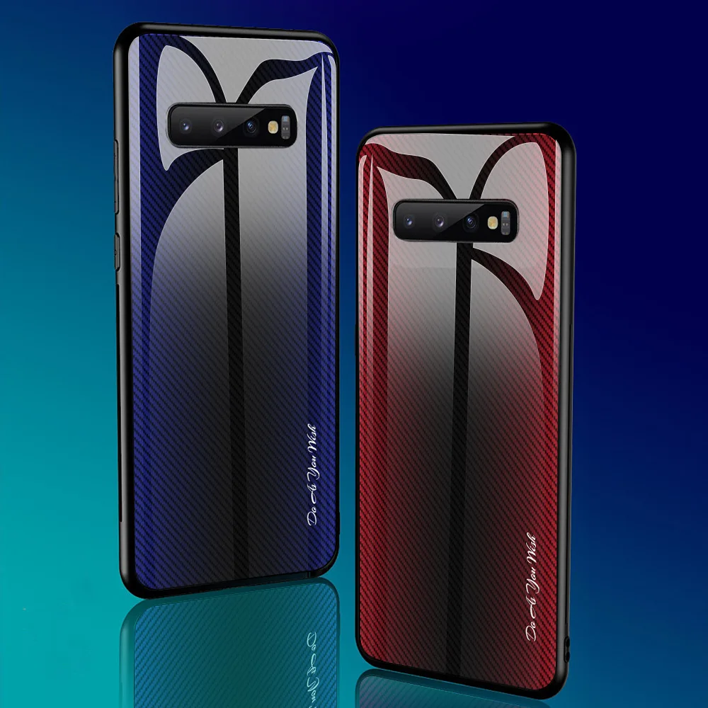 Для samsung Galaxy S11 S11 Plus S11 Lite S10 S10 Plus S10 Lite S10 5G бампер из закаленного стекла с градиентом цвета