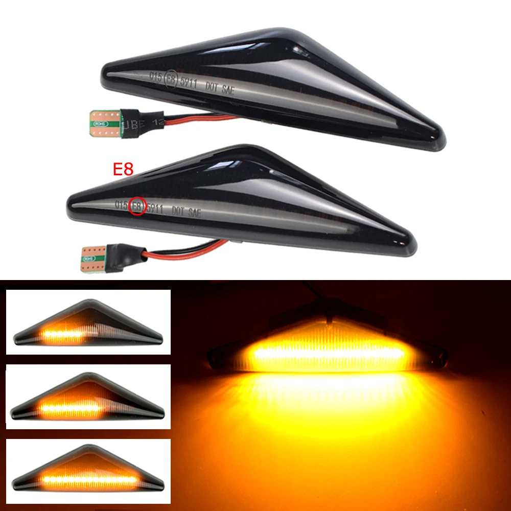 

For Ford Focus MK1 1998-2004 Mondeo MK3 2000-07 Dynamic Turn Signal Light LED Side Fender Marker Sequential Indicator Blinker