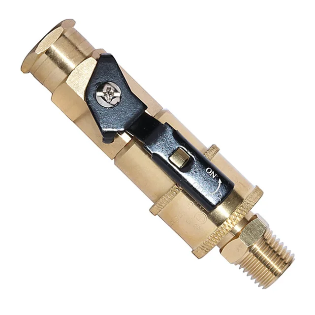 Mindig 1/4 "Marine Rv Propane Gyors Csatlakozás Adapte A Lezáró Szeleppel És Teljes Áramlási Dugóval Forpropane Tömlő, Propán Vagy Natura - Image 5