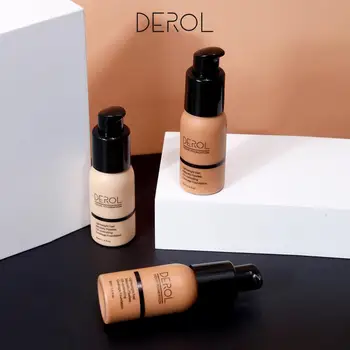 

DEROL Foundation Liquid Moisturizing and lasting oil control concealer Easy to use control face softness