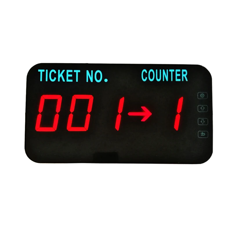 433.92mhz Waiting Room Number System Queue Management System Show Ticket Counter Number for Bank Service Center