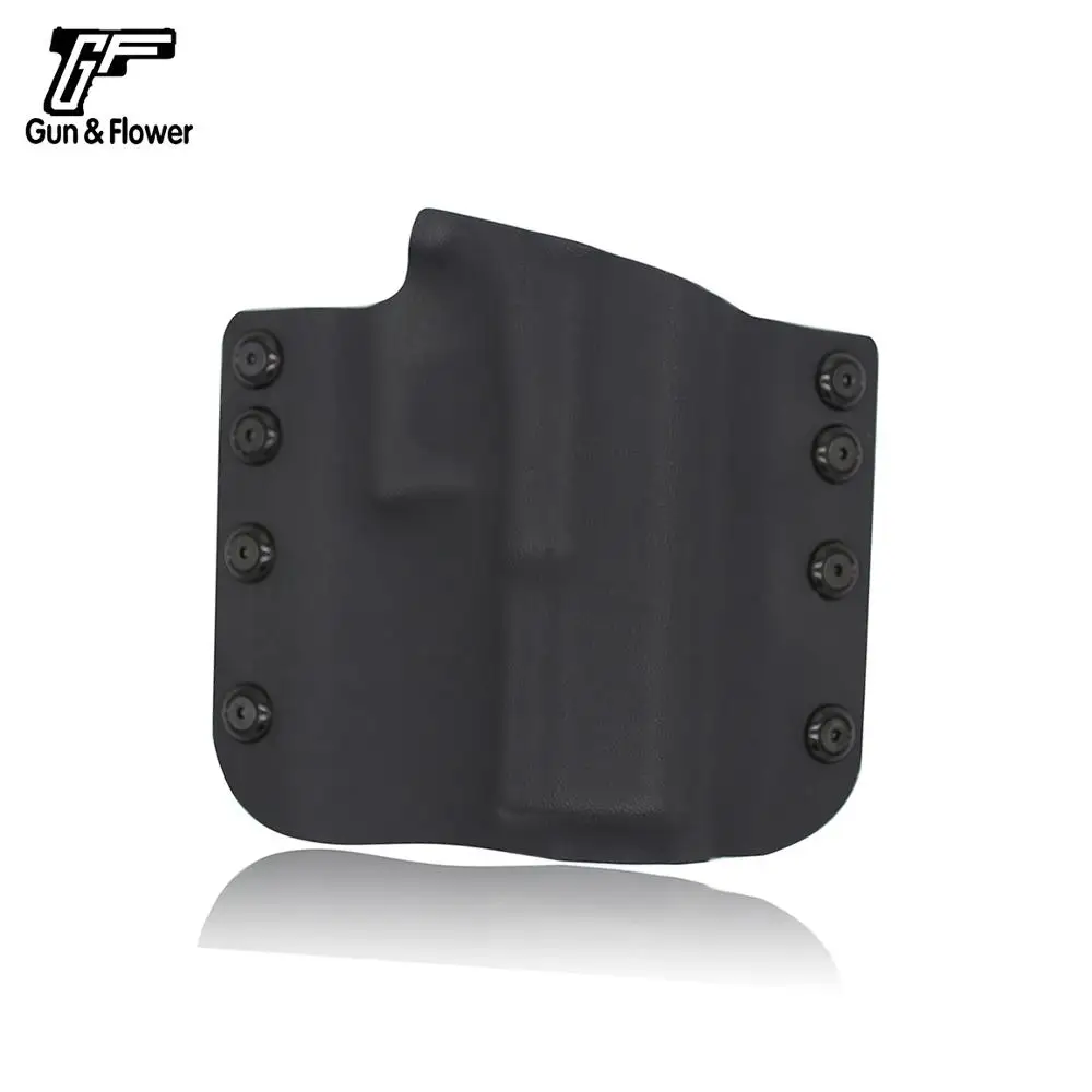 

Gun&Flower Left Hand Tactical Dual Tone OWB Kydex Holster with Belt Loop for Glock 19/23/25/32