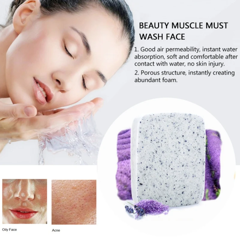 Facial Cleansing Puff Cosmetic Cleansing Pores Remove Blackheads Firming Skin Face Washing Makeup Removal Puff Sponges Maquiagem