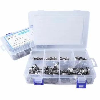 

Tool Hose Clamp 304 Stainless Steel Single Ear Kit Corrosion resistance Equipment