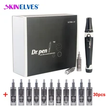 Электрический Dr. Pen Ultima A7 Профессиональный автоматический микроиглы ручка Дерма ручка микроиглы терапия система красоты машина прокатки инструмент