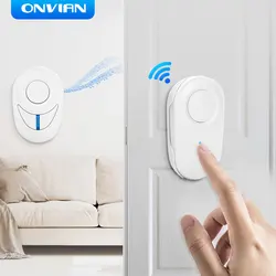 Onbian – sonnette d'appel sans fil pour personnes âgées, rappel d'appel, étanche, portée de 100m, ensembles d'alarme de sécurité pour appel d'urgence 