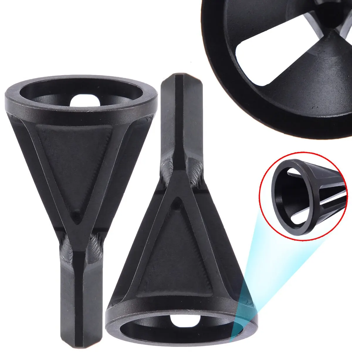1pc Stainless Steel Black Deburring External Chamfer Repair Tool High Strength Hardness Drill Bit Remove Trimming Burr