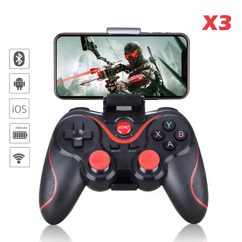 Gamepad X3 Joystick Bluetooth Nirkabel PC Android IOS Game Controller