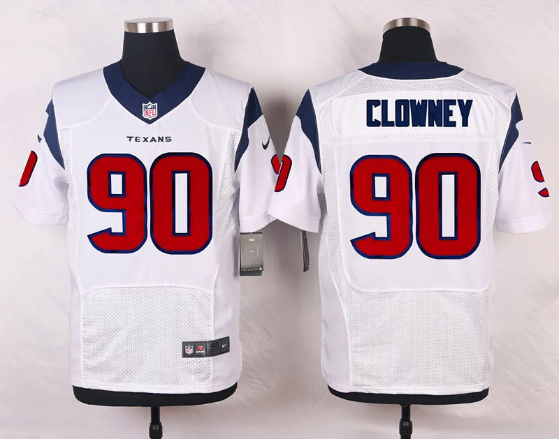 Stitiched, Houston, Brian Cushing 90 Jadeveon Clowney 99 JJ Watt 17 Brock Osweiler 26 Lamar Miller Jersey - Цвет: Красный