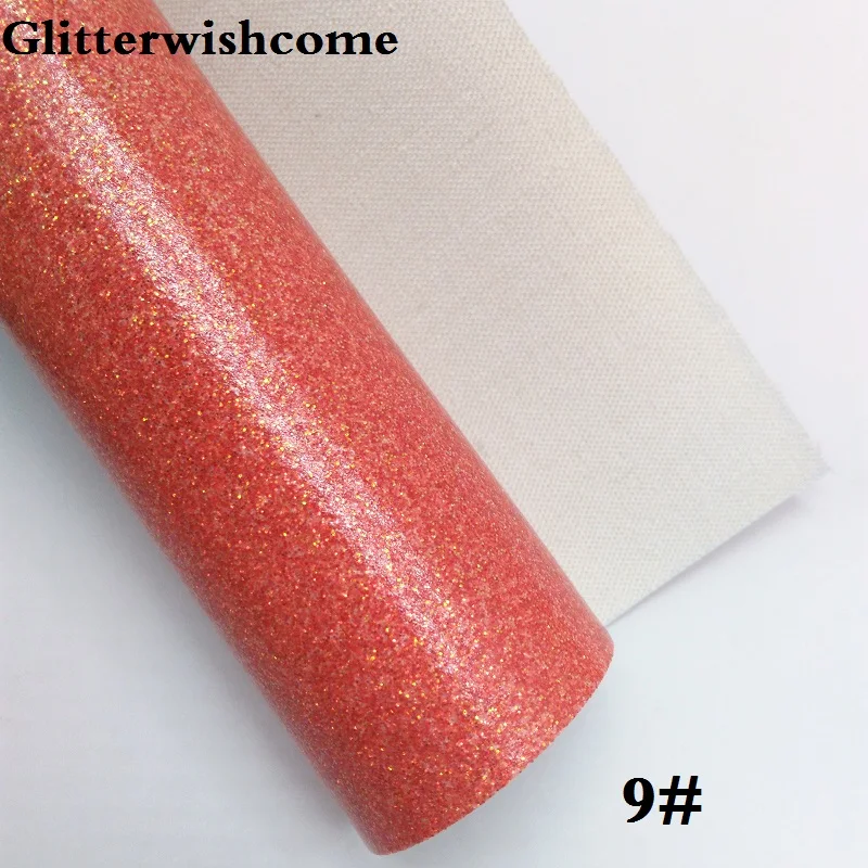 Glitterwishcome 30X134 см мини-рулон блестящая ткань винил для бантов гладкая блестящая кожа ткань искусственная кожа для бантов, GM200 - Цвет: 9