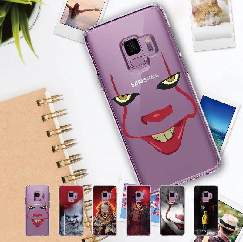Pennywise клоун плавучий это комикс для Samsung Galaxy Note 8 9 10 A7 A8 S8 S9 S10 Plus Мягкий ТПУ