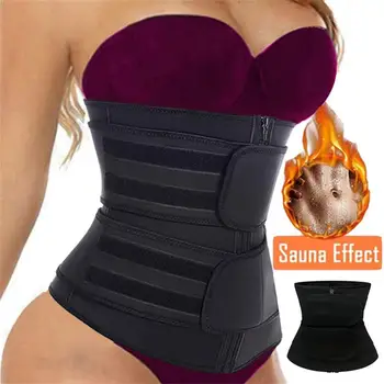 

Sweat Utility Belt Waist Trainer Trimmer Belt Adjustable Waist Back Support Body Shaper Slimming port Gym Fitness Weightlifting