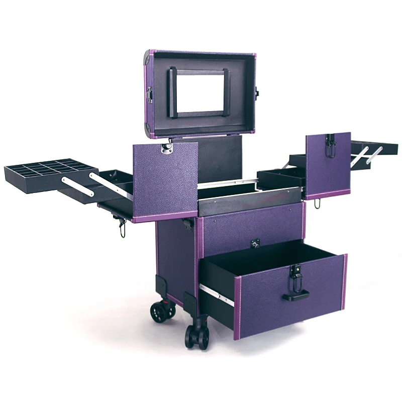 professional trolley cosmetic luggage 