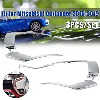 

3 Pcs Car Front Bumper Splitter Lip Body Kit Spoiler Diffuser Lip Chin Bumper Body Kits for Mitsubishi Outlander 2016-2019