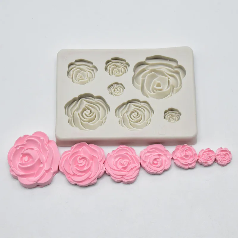 Sugarcraft 3D цветок силиконовые помадки торт плесень торт кекс украшения инструменты глина Конфета из смолы плесень