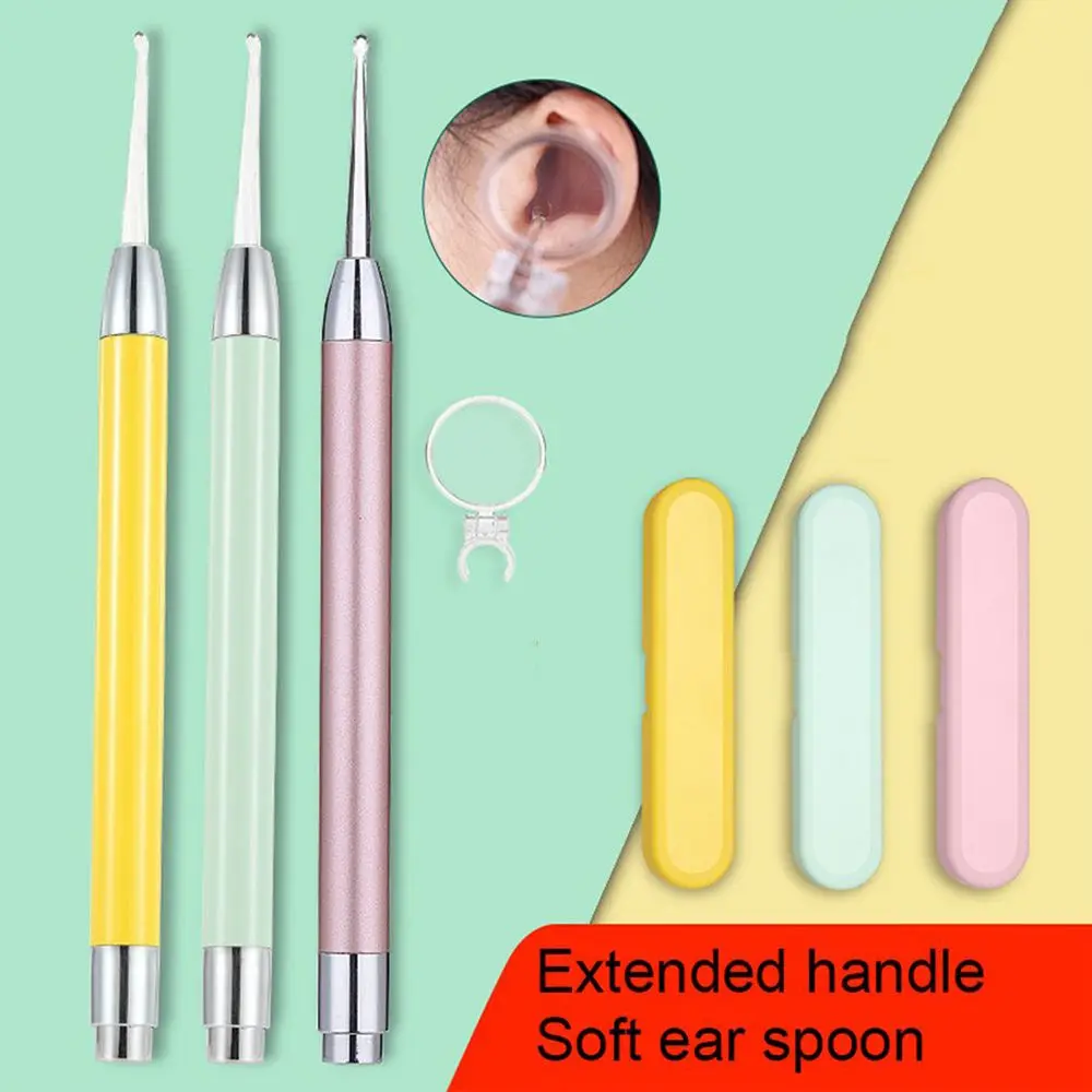 Newborn Ear Cleaner Wax Removal Tool Flashlight Earpick Cleaning Earwax Remover Luminous Curette Light Spoon | Красота и здоровье