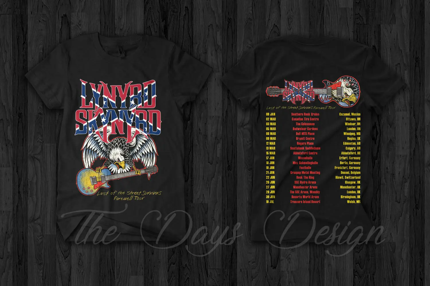 

LYNYRD T Shirt For Men SKYNYRD Last Of The Street Survivors Farewell Tour 2019 Freebird T Shirt