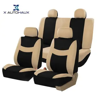 

X AUTOHAUX Polyester Car Seat Cover Universal Fit Most Cars Seat Protector Four Seasons Car Covers For Seat Interior Styling