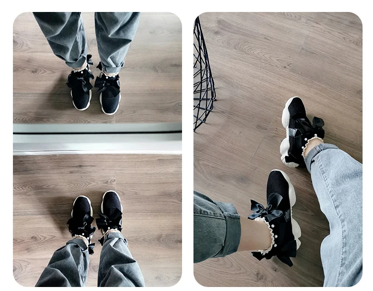 Totokaelo black autumn velcro mid-heel original design 