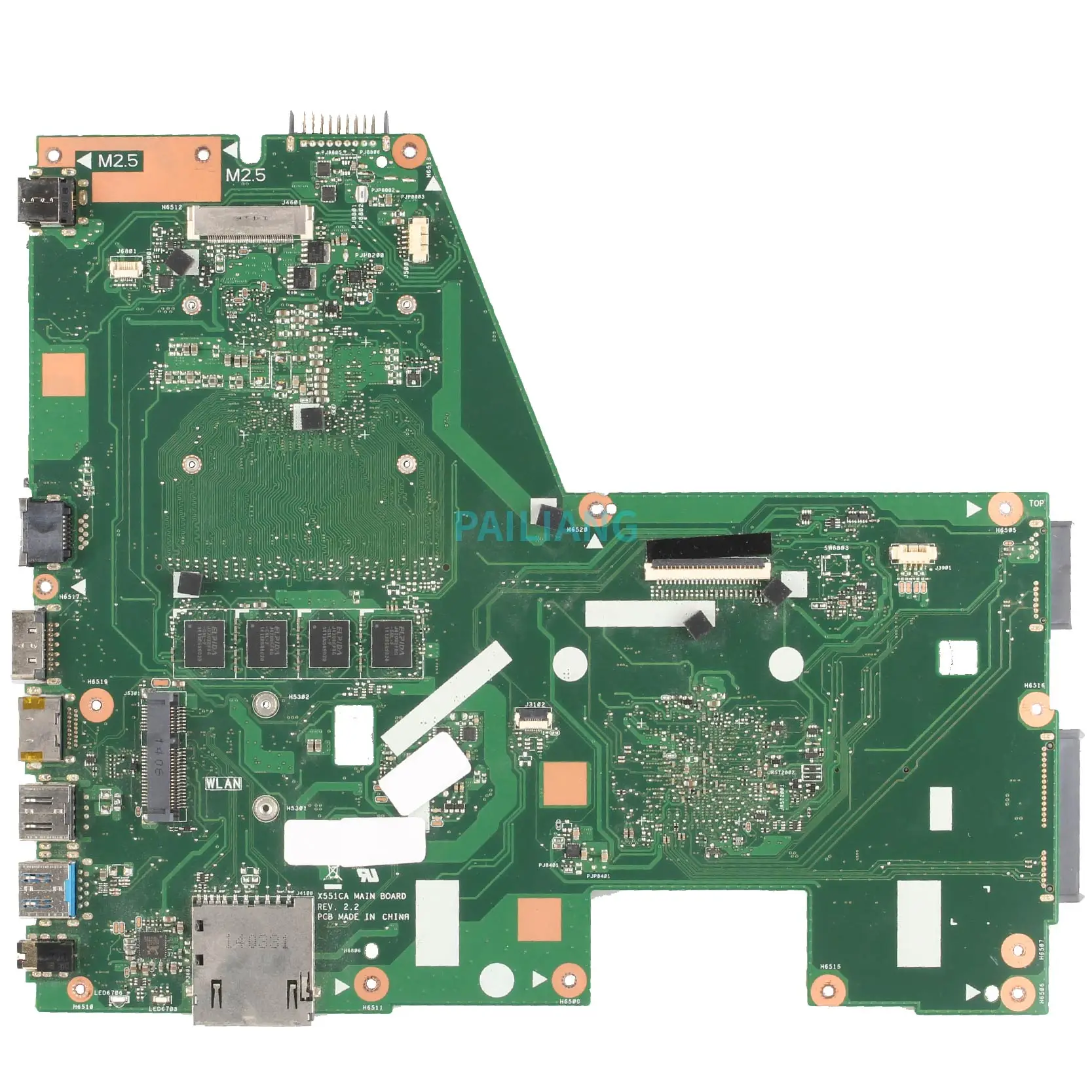 PAILIANG материнская плата для ноутбука ASUS X551CA материнская плата SLJ8E REV.2.2 i3-3217 tesed DDR3