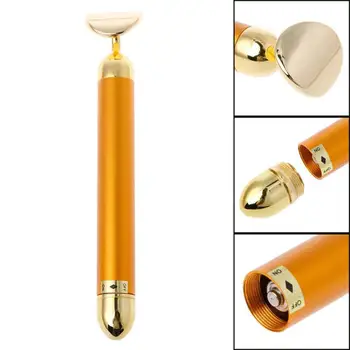 

Golden Beauty Bar Massager Golden Energy Face Massager Beauty Care Vibration Wrinkle Lines Eliminating Facial Massager