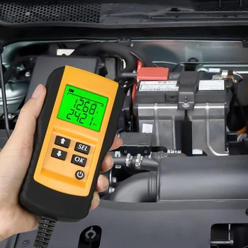 

Digital 12V Car Battery Tester Vehicle Car LCD Battery Test Analyzer Auto System Analyzer Voltage ohm CCA Test Diagnostic Tools