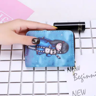 Card Wallet Cartoon pattern wallet card bag coin purse Card Holder Passport Cover Credit Card Holder Wallet Card Tarjetero Rfid 07