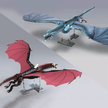 

Model Kits Creative Toys The Game of Throne Drogon and Viserion Dragon Building Blocks Bricks Collectable Toys Kids Gifts
